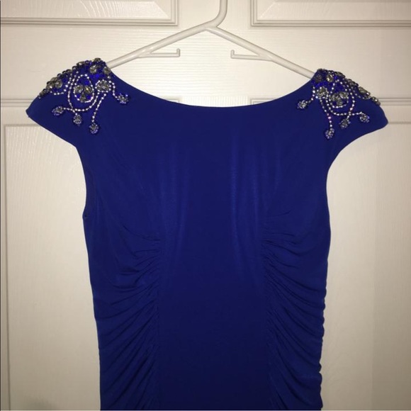 Jovani Designer Evening Dress Prom Dress (Blue) - Picture 7 of 9
